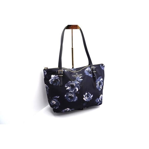 Kate Spade New York Watson Lane-Small Night Rose Maya Tote, Blue, 38-09 - Picture 1 of 9